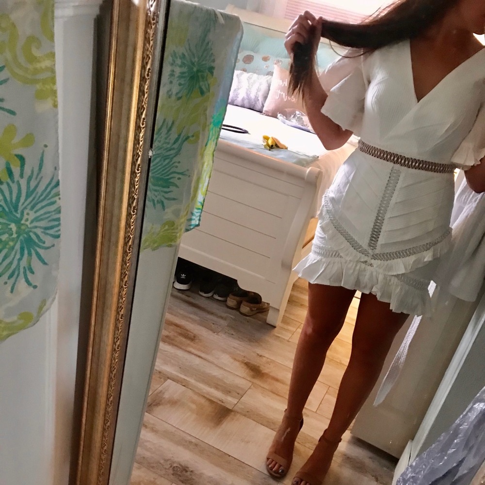 White hello molly dress